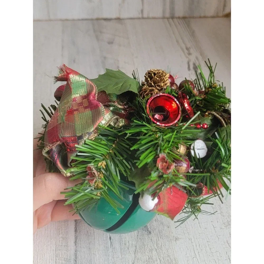 Green bell door knocker‎ hanging Xmas decor